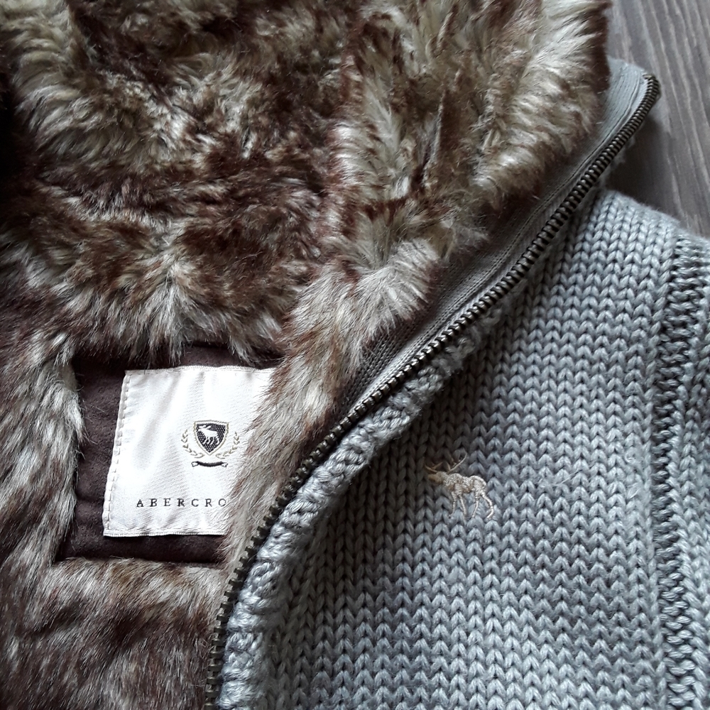 Abercrombie wool rabbit hair sweater